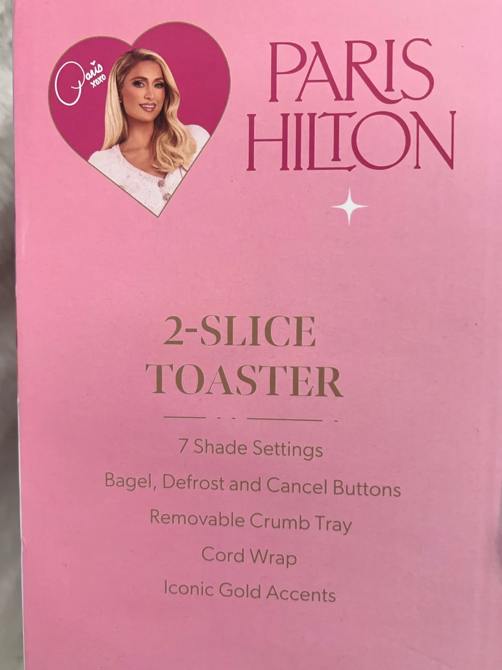 Paris Hilton Pink 2 Slice Toaster